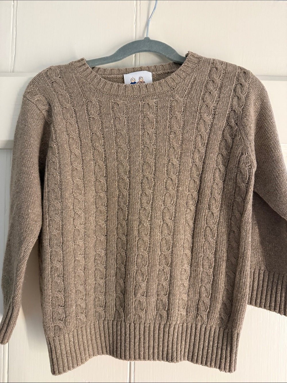 Cable Knit Sweater in Taupe